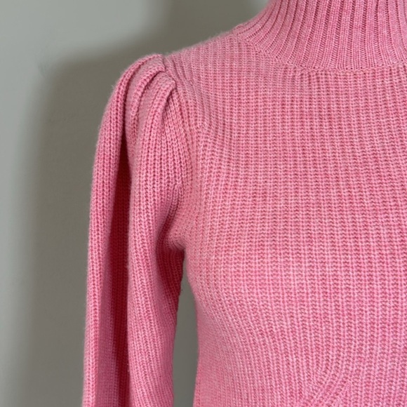 Frame Cashmere Wool Spanish Pink Turtleneck Sweater Jumper Sz XS NEW - Picture 4 of 13